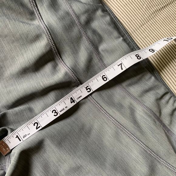Athleta Leggings Womens Small Gray Colorblock Sonar Cropped Athletic Gym Active - Picture 6 of 9